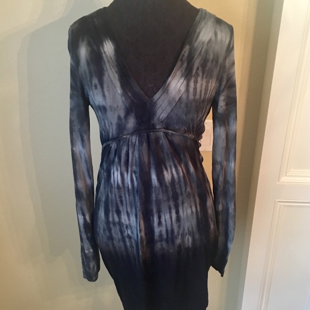 Southern Thread Gray Pleated Front Detail Tunic Tye Dye Tunic or Dress.